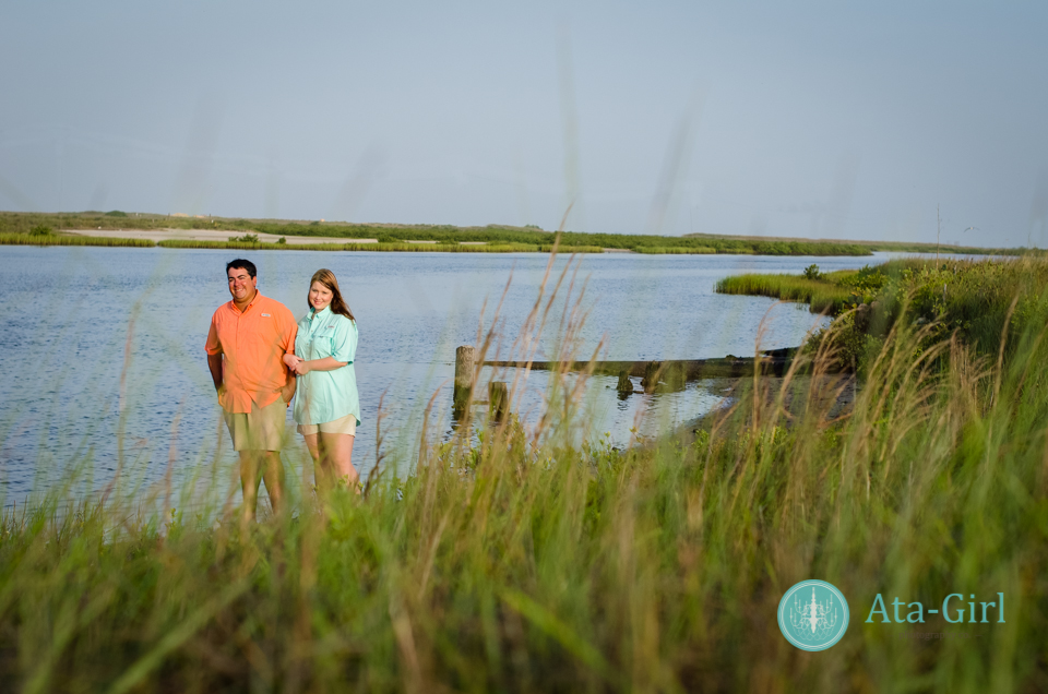 texas beach engagement session