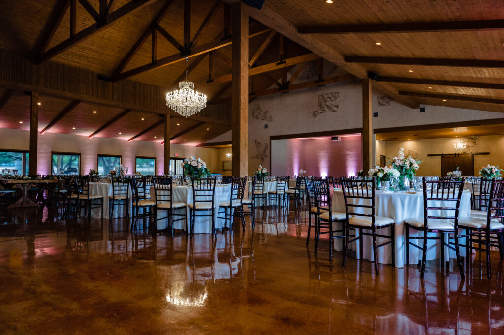 Chandelier of Gruene ballroom