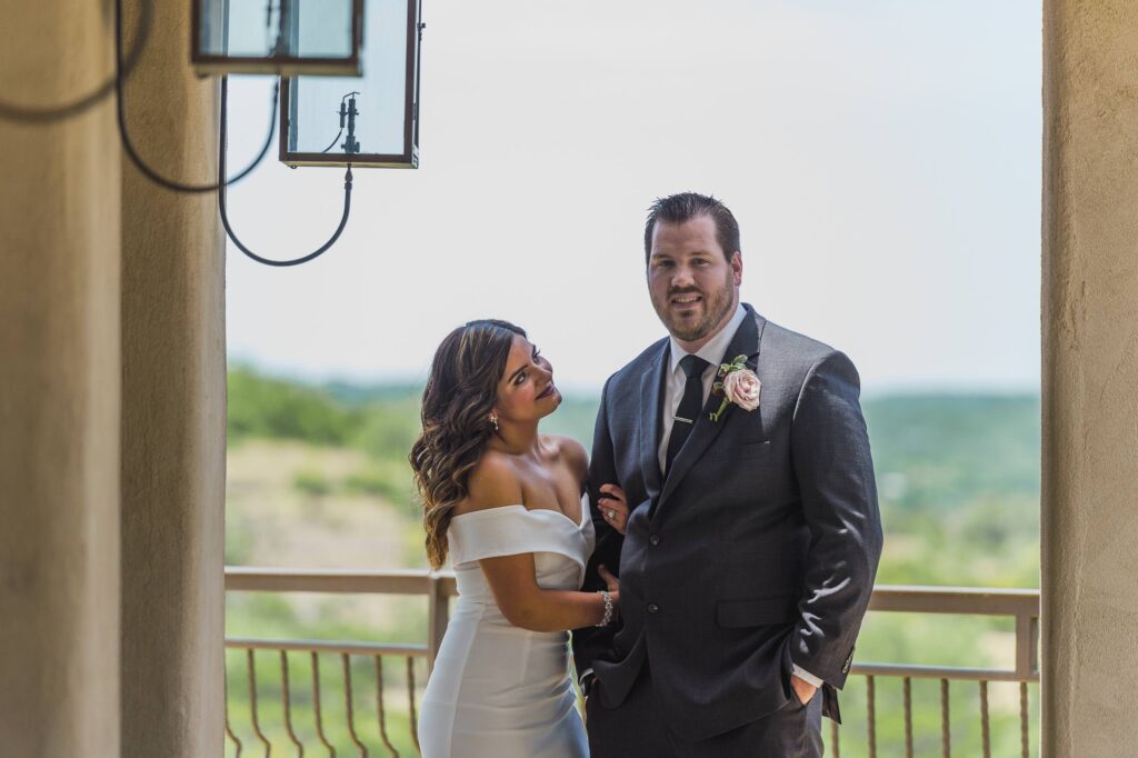 bride and groom's creative session in south Austin