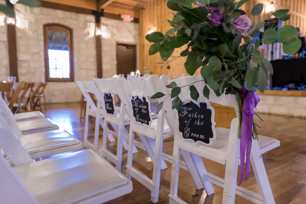 indoor ceremony, rain plan at The Milestone New Braunfels