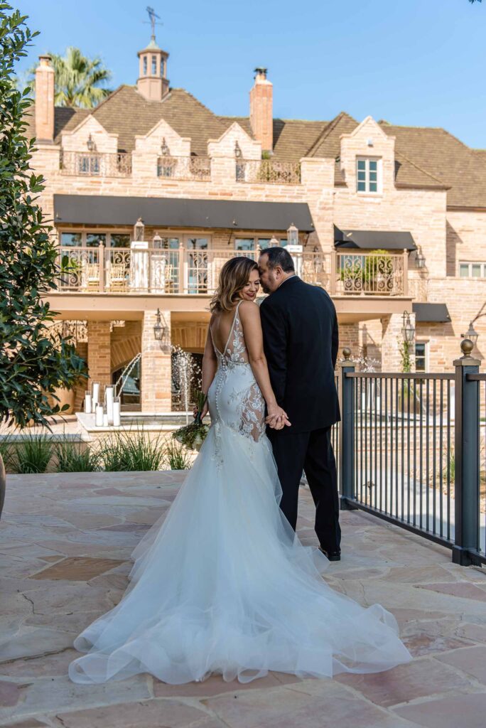 Red Berry Estate Hollywood Glam Wedding Inspo, bride and groom posing during a creative session