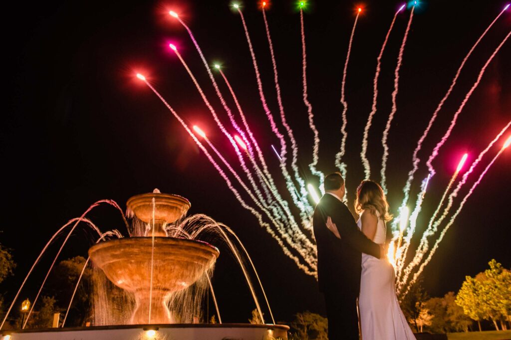 professional firework exit, wedding grand exit from in san antonio